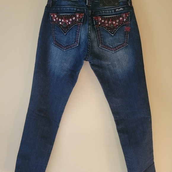 Mis me blue jeans size 27 low rise Y2K style - Picture 4 of 8